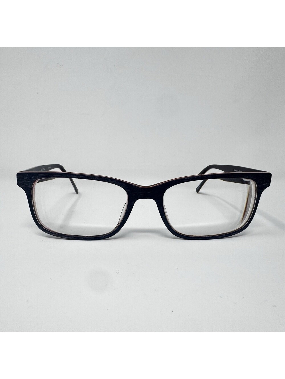 Rickey Smiley Eyewear RS112 Dark Blue Brown Eyeglass Frames 55-18-145